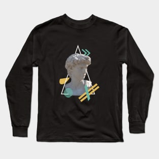 David Sculpture with Minimalist Shapes Long Sleeve T-Shirt